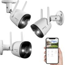 Kit 3 Câmeras Intelbras iM5+ Wi-Fi Full HD Full Color Visão Noturna Áudio IP67 Externa