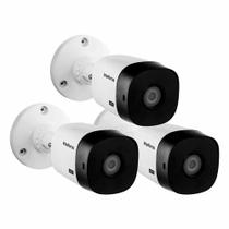 Kit 3 Câmeras Intelbras VHL 1120 Bullet HDCVI Lite, HD 720p, Lente 3.6mm, Visão Noturna 20m, IP66