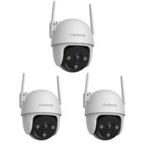 Kit 3 Câmeras Inteligente Wi-Fi 2 Megapixels Full HD 360 iM7 S Full Color Intelbras