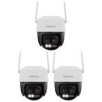 Kit 3 Câmeras Inteligente Wi-Fi 2 Megapixels Full HD IR 56m 360 iM7+ ZOOM FULL COLOR Intelbras