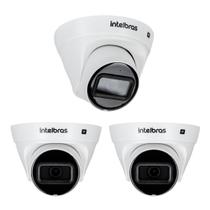 Kit 3 Câmeras IP 2 Megapixels 30m PoE VIP 1230 D G5 Intelbras