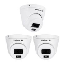 Kit 3 Câmeras IP 2 Megapixels Full HD 30m PoE VIPC 1230 D G2 Intelbras