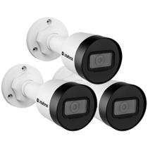 Kit 3 Câmeras IP 4 Megapixels 3.6mm 30m Inteligência de Vídeo VIP 1430 B Intelbras