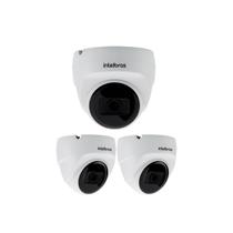 Kit 3 Câmeras Multi HD 2 Megapixels 20m com Áudio VHD 1220 D MIC G9 Intelbras