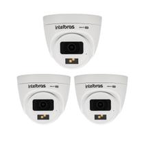 Kit 3 Câmeras Multi HD 2 Megapixels 20m Full HD VHD 3220 D Full Color + Intelbras