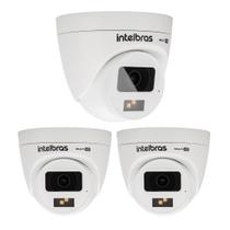 Kit 3 Câmeras Multi HD 2 Megapixels 20m VHD 1220 D FULL COLOR G8 Intelbras