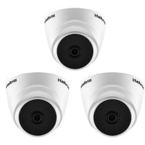 Kit 3 Câmeras Multi HD 2 Megapixels 20m VHD 1220 D G8 Intelbras