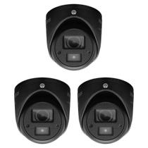 Kit 3 Câmeras Multi HD 2 Megapixels 20m VHD 3220 MINI D BLACK Intelbras