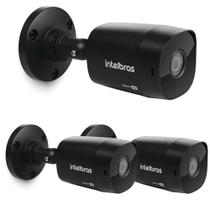 Kit 3 Câmeras Multi HD 2 Megapixels 30m VHD 1230 B BLACK Intelbras