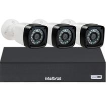 Kit 3 Câmeras Segurança 1080p Full Hd Dvr Intelbras mhdx 1104c Kit 3 Câmeras Segurança 1080p Full Hd Dvr Intelbras mhdx 1104c