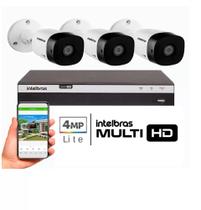 Kit 3 Cameras Segurança Intelbras Full Hd 1220b Dvr Mhdx 3004 Kit 3 Cameras Segurança Intelbras Full Hd 1220b Dvr Mhdx 3004