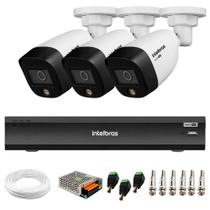 Kit 3 Câmeras Segurança VHD 1220 B Full Color Full HD 1080p Gravador iMHDX 3108 8 Canais Kit 3 Câmeras Segurança VHD 1220 B Full Color Full HD 1080p Gravador iMHDX 3108 8 Canais