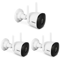 Kit 3 Câmeras Wi-Fi 4 Megapixels Zoom 8x e Áudio iM5 S 4MP Intelbras