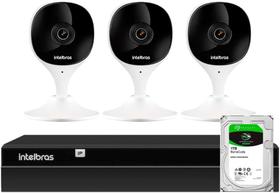Kit 3 Câmeras Wi-Fi iMx C Intelbras Gravador NVR NVD 1404 4 Canais + HD 1TB Kit 3 Câmeras Wi-Fi iMx C Intelbras Gravador NVR NVD 1404 4 Canais + HD 1TB