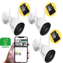Kit 3 Câmeras WiFi Externa iM5 SC Full HD IP67 com 3 Cartões de Memória 32GB
