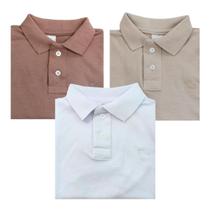 KIT 3 Camisa Básica Polo Infantil manga curta KIT 3 Camisa Básica Polo Infantil manga curta