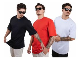 Kit 3 Camisa Camiseta Lisa 30.1 Oversize Streetwear Rap Trap Original Kit 3 Camisa Camiseta Lisa 30.1 Oversize Streetwear Rap Trap Original