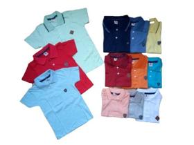 Kit 3 Camisa Gola Polo infantil e Juvenil Masculino Kit 3 Camisa Gola Polo infantil e Juvenil Masculino
