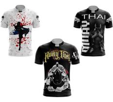 Kit 3 Camisa Muay Thai Dia De Luta Amantes E Caveira Treino Kit 3 Camisa Muay Thai Dia De Luta Amantes E Caveira Treino