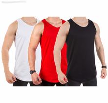 Kit 3 Camisa Regata Masculina Long Line Algodão Premium Top Acabamento Super Reforçados Kit 3 Camisa Regata Masculina Long Line Algodão Premium Top Acabamento Super Reforçados