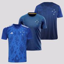 Kit 3 Camisas Cruzeiro Azul