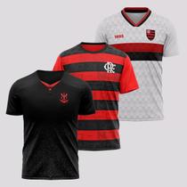 Kit 3 Camisas Flamengo Masculina III - Braziline