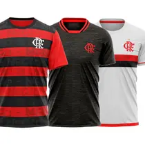 Kit 3 Camisas Flamengo - Shout + Exhibit + Approval - Masculino Kit 3 Camisas Flamengo - Shout + Exhibit + Approval - Masculino