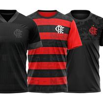 Kit 3 Camisas Flamengo - Shout + Mask + Heed - Masculino Kit 3 Camisas Flamengo - Shout + Mask + Heed - Masculino