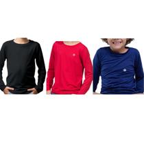 Kit 3 Camisas Infantil Térmica Menino de Praia Segunda Pele Uv50+ Proteção Solar Kit 3 Camisas Infantil Térmica Menino de Praia Segunda Pele Uv50+ Proteção Solar