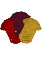 Kit 3 Camisas Longline Coloridas Di Nuevo 100% Algodao 30.1