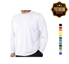Kit 3 Camisas Manga Longa Masculina Camiseta Comprida Alta Qualidade