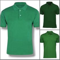 Kit 3 Camisas Masculina Gola Polo Piquet