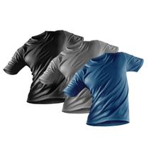 Kit 3 Camisas Masculino Proteção Solar Blusa Manga Curta Térmica