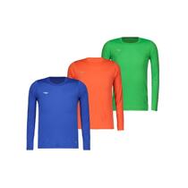 Kit 3 Camisas Penalty Matis Manga Longa Infantil