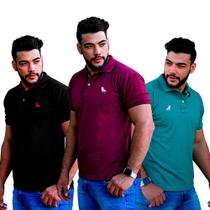 Kit 3 Camisas Polo Masculina Camiseta Oficial Da Estilo Rei