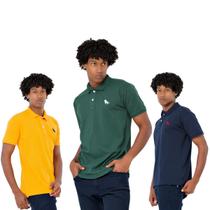 Kit 3 Camisas Polo Masculina Camiseta Oficial Da Estilo Rei Kit 3 Camisas Polo Masculina Camiseta Oficial Da Estilo Rei