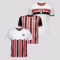 Kit 3 Camisas São Paulo Infantil - Braziline