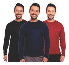 Kit 3 Camisas Térmica Proteção Solar Frio E Calor Envio Já