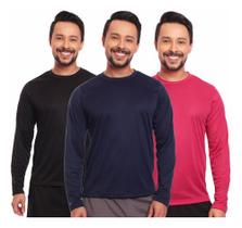 Kit 3 Camisas Térmica Proteção Solar Frio E Calor Envio Já