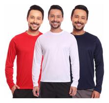Kit 3 Camisas Térmica Proteção Solar Frio E Calor Envio Já