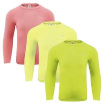 Kit 3 Camisas Térmicas Selene Proteção UV50+ Infantil Kit 3 Camisas Térmicas Selene Proteção UV50+ Infantil
