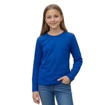 Kit 3 Camiseta Básica infantil Menino e Menina Unisex Manga Longa 100% algodão