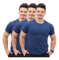 Kit 3 Camiseta Básica Masculina Lisas Manga Curta Casual
