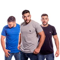 Kit 3 camiseta basica original estilo rei tecido premium