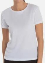 Kit 3 Camiseta Básica T-shirt Malha Fria (PV) Baby Look Feminina Lisa