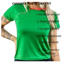 Kit 3 Camiseta Básica T-shirt Malha Fria (PV) Baby Look Feminina Lisa