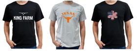 Kit 3 camiseta country masculina texas rodeio moda peão - Alto Padrão Oficial
