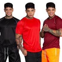 Kit 3 Camiseta Esportiva Masculina Dry Fit Kit 3 Camiseta Esportiva Masculina Dry Fit