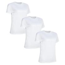 Kit 3 Camiseta Feminina Dry Fit Academia Fitness Esportiva