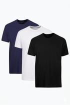Kit 3 Camiseta Masculina Basica Algodão Polo Wear Sortidas Kit 3 Camiseta Masculina Basica Algodão Polo Wear Sortidas